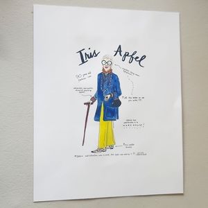 Iris Apfel fashion print